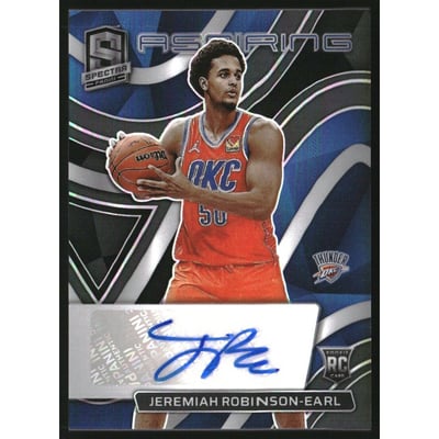 2021-22 Panini Spectra Aspiring Autographs #5 Jeremiah Robinson-Earl
