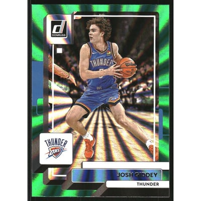 2022-23 Donruss Holo Green Laser #102 Josh Giddey