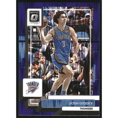 2022-23 Donruss Optic Purple Shock #43 Josh Giddey