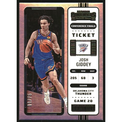 2022-23 Panini Contenders Conference Finals Ticket #16 Josh Giddey