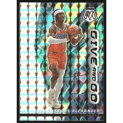 2022-23 Panini Mosaic Give and Go Mosaic #10 Shai Gilgeous-Alexander
