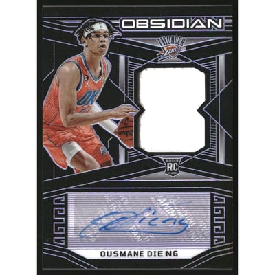 2022-23 Panini Obsidian Electric Etch Purple #238 Ousmane Dieng AU JSY