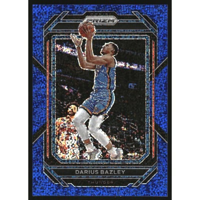 2022-23 Panini Prizm Prizm Blue Sparkle #51 Darius Bazley