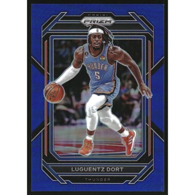 2022-23 Panini Prizm Prizms Blue #55 Luguentz Dort
