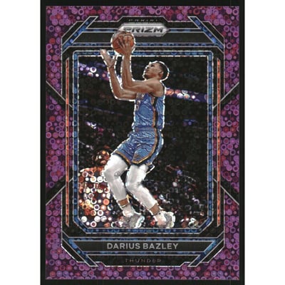 2022-23 Panini Prizm Prizms Fast Break Purple #51 Darius Bazley