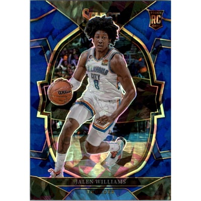 2022-23 Select Prizms Blue Cracked Ice #90 Jalen Williams