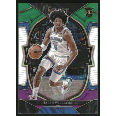 2022-23 Select Prizms Green White Purple #90 Jalen Williams