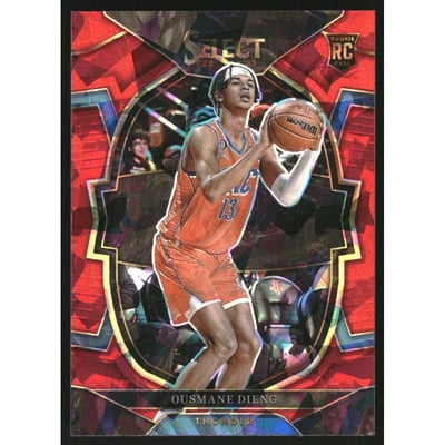 2022-23 Select Prizms Red Cracked Ice #76 Ousmane Dieng