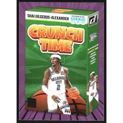 2023-24 Donruss Crunch Time Press Proof Purple #13 Shai Gilgeous-Alexander