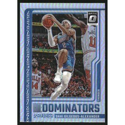 2023-24 Donruss Optic Elite Dominators Holo #1 Shai Gilgeous-Alexander