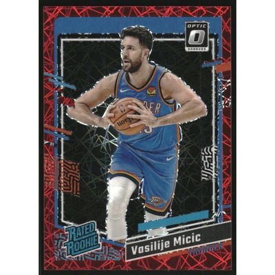 2023-24 Donruss Optic Red Velocity #208 Vasilije Micic RR