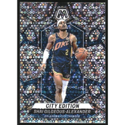 2023-24 Panini Mosaic Mosaic Fast Break Silver #272 Shai Gilgeous-Alexander/City Edition
