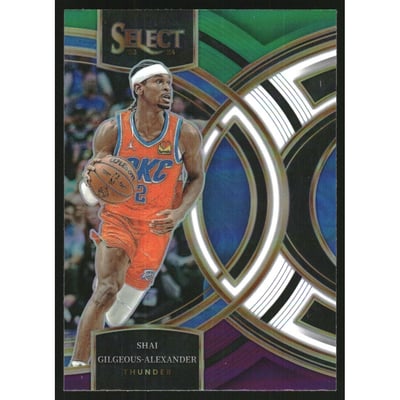 2023-24 Select Prizms Green White Purple #144 Shai Gilgeous-Alexander