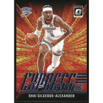 2024-25 Donruss Optic Express Lane Purple Shimmer #24 Shai Gilgeous-Alexander