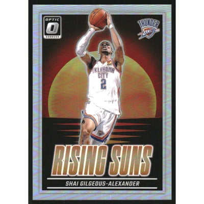 2024-25 Donruss Optic Rising Suns Holo #10 Shai Gilgeous-Alexander