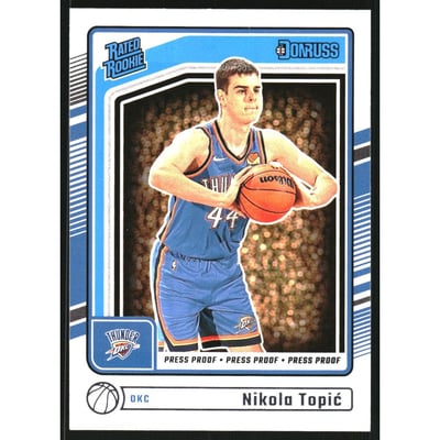 2024-25 Donruss Press Proof Silver #208 Nikola Topic RR