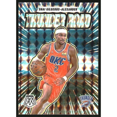 2024-25 Panini Mosaic Thunder Road Mosaic #7 Shai Gilgeous-Alexander