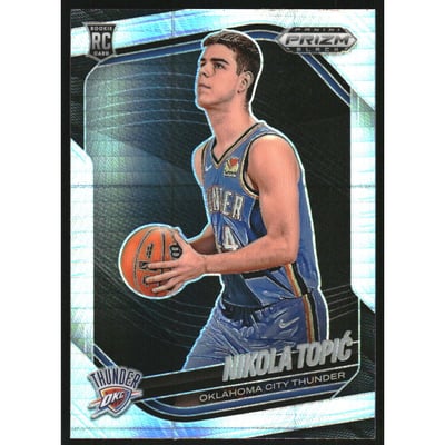 2024-25 Panini Prizm Black Prizms Hyper #205 Nikola Topic