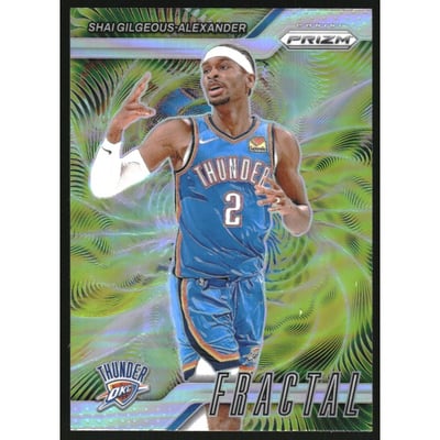 2024-25 Panini Prizm Fractal Prizms Silver #1 Shai Gilgeous-Alexander