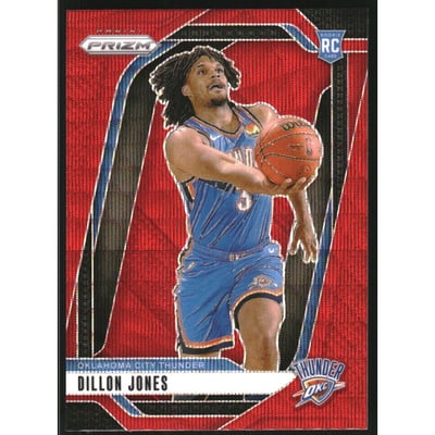 2024-25 Panini Prizm Prizms Ruby Wave #240 Dillon Jones