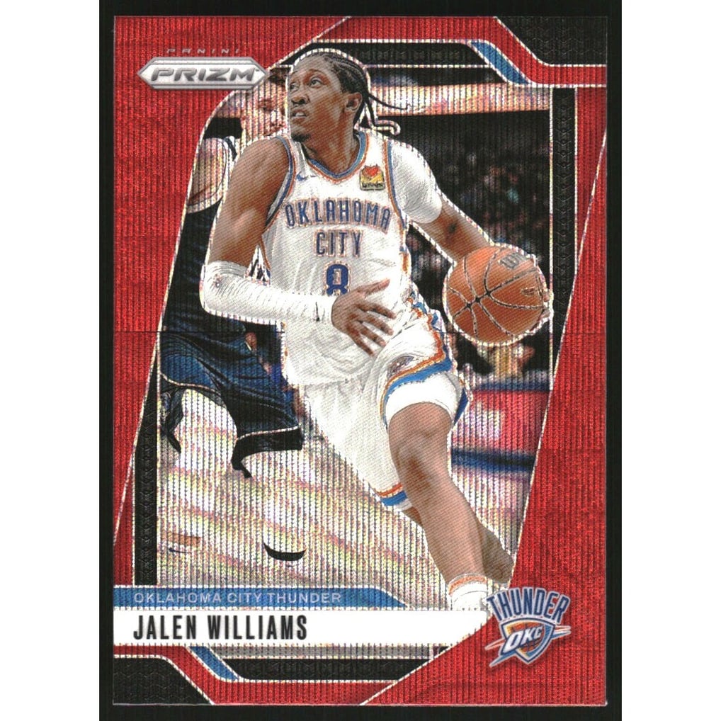 2024-25 Panini Prizm Prizms Ruby Wave #65 Jalen Williams