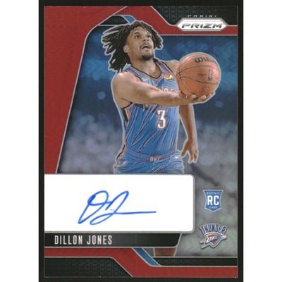 2024-25 Panini Prizm Rookie Signatures Prizms Red #8 Dillon Jones
