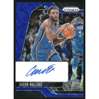 2024-25 Panini Prizm Signatures Prizms Choice Blue #1 Cason Wallace