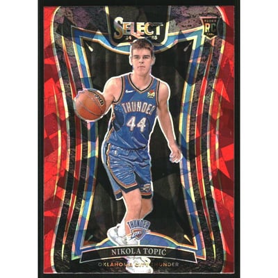 2024-25 Select Red Cracked Ice Prizms #396 Nikola Topic