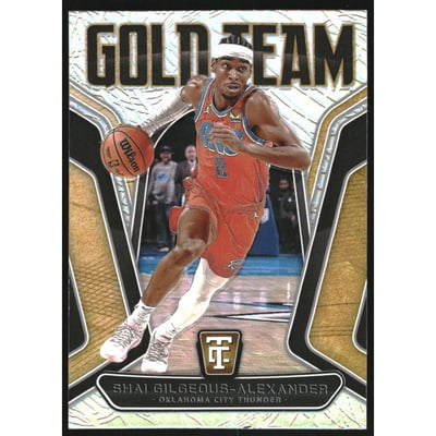 2024-25 Totally Certified Gold Team #20 Shai Gilgeous-Alexander