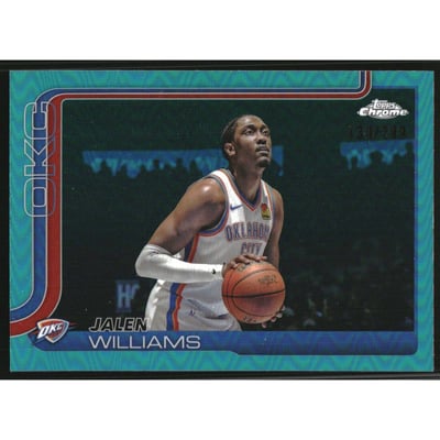 2025-26 Topps Chrome Teal Refractors #187 Jalen Williams