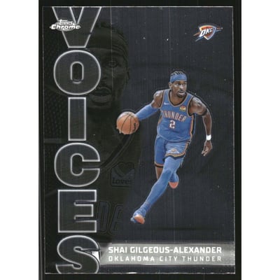 2025-26 Topps Chrome Voices #VS3 Shai Gilgeous-Alexander
