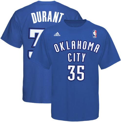 adidas Oklahoma City Thunder #35 Kevin Durant Royal Blue Game Time