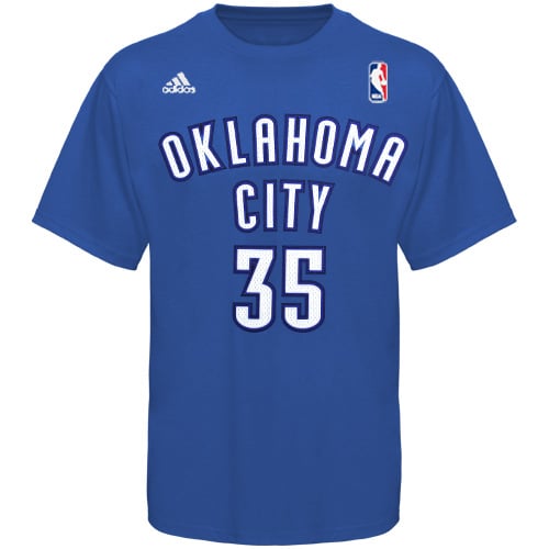 adidas Oklahoma City Thunder #35 Kevin Durant Royal Blue Game Time