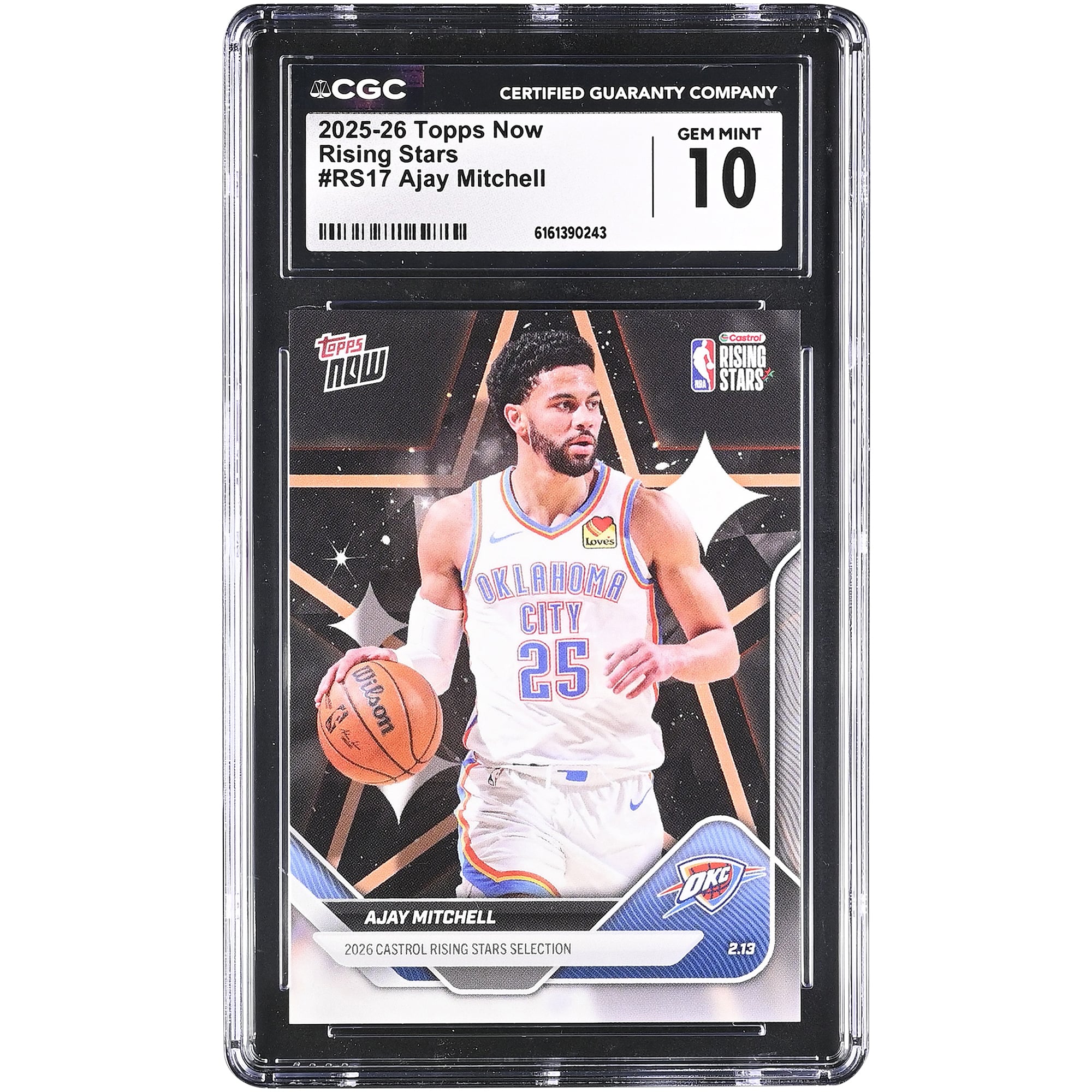 Ajay Mitchell Oklahoma City Thunder 2025-26 Topps Now Rising Stars # ...