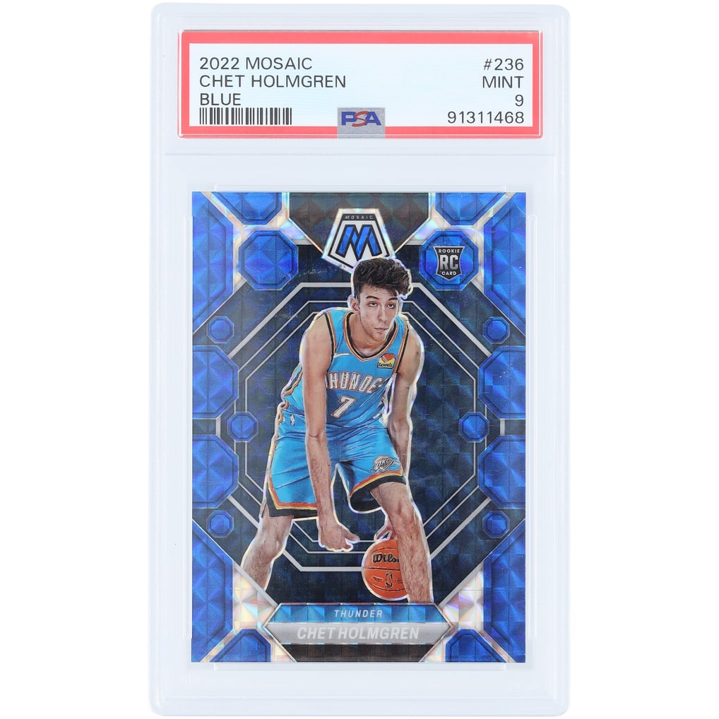 Chet Holmgren Rookie Card Amazon.com: 2022-23 Panini NBA Hoops Rookie Greetings #2  main image 4