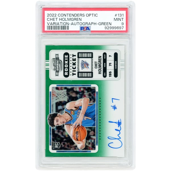 Chet Holmgren Oklahoma City Thunder Autographed 2022-23 Panini 
