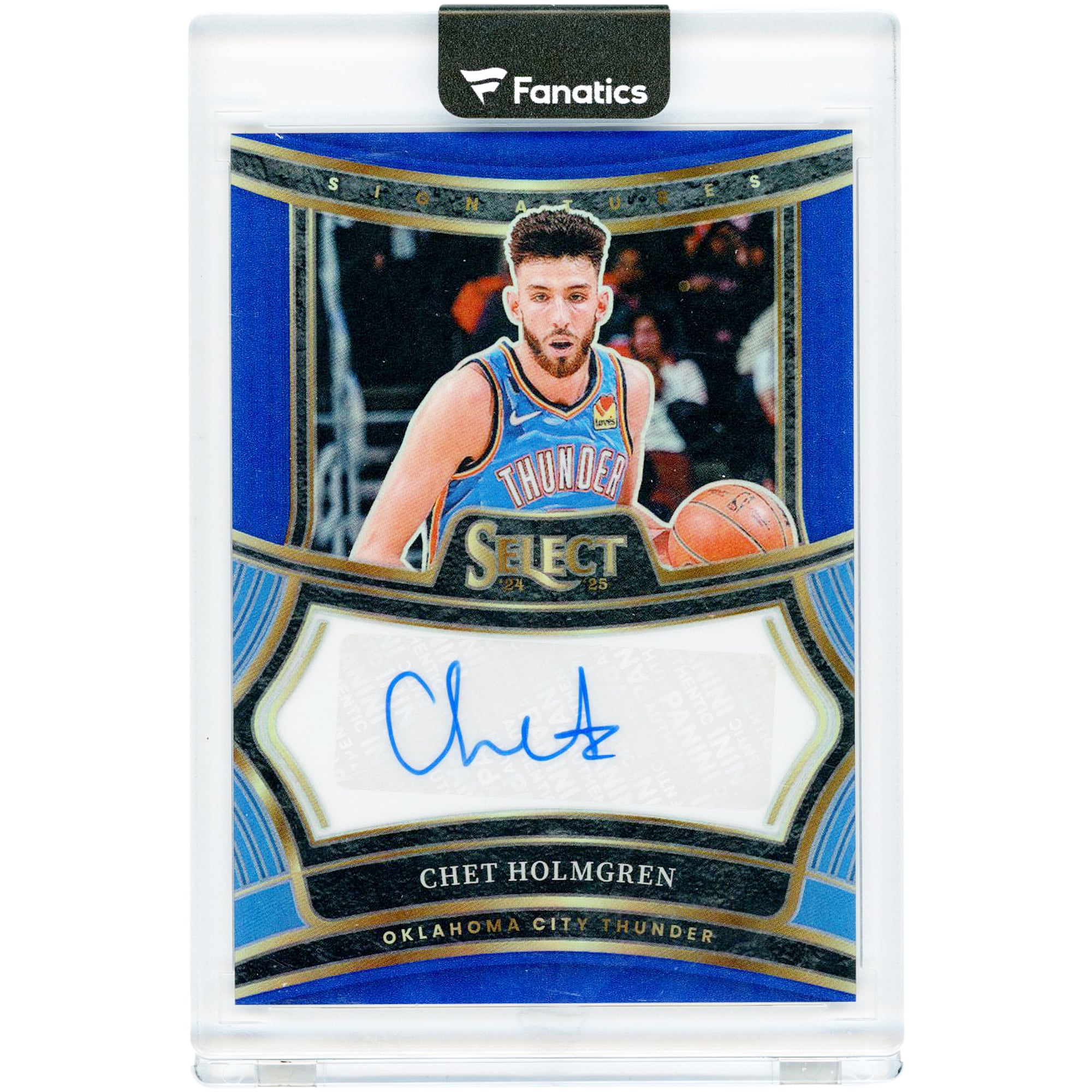 Chet Holmgren Oklahoma City Thunder Autographed 2024-25 Panini 