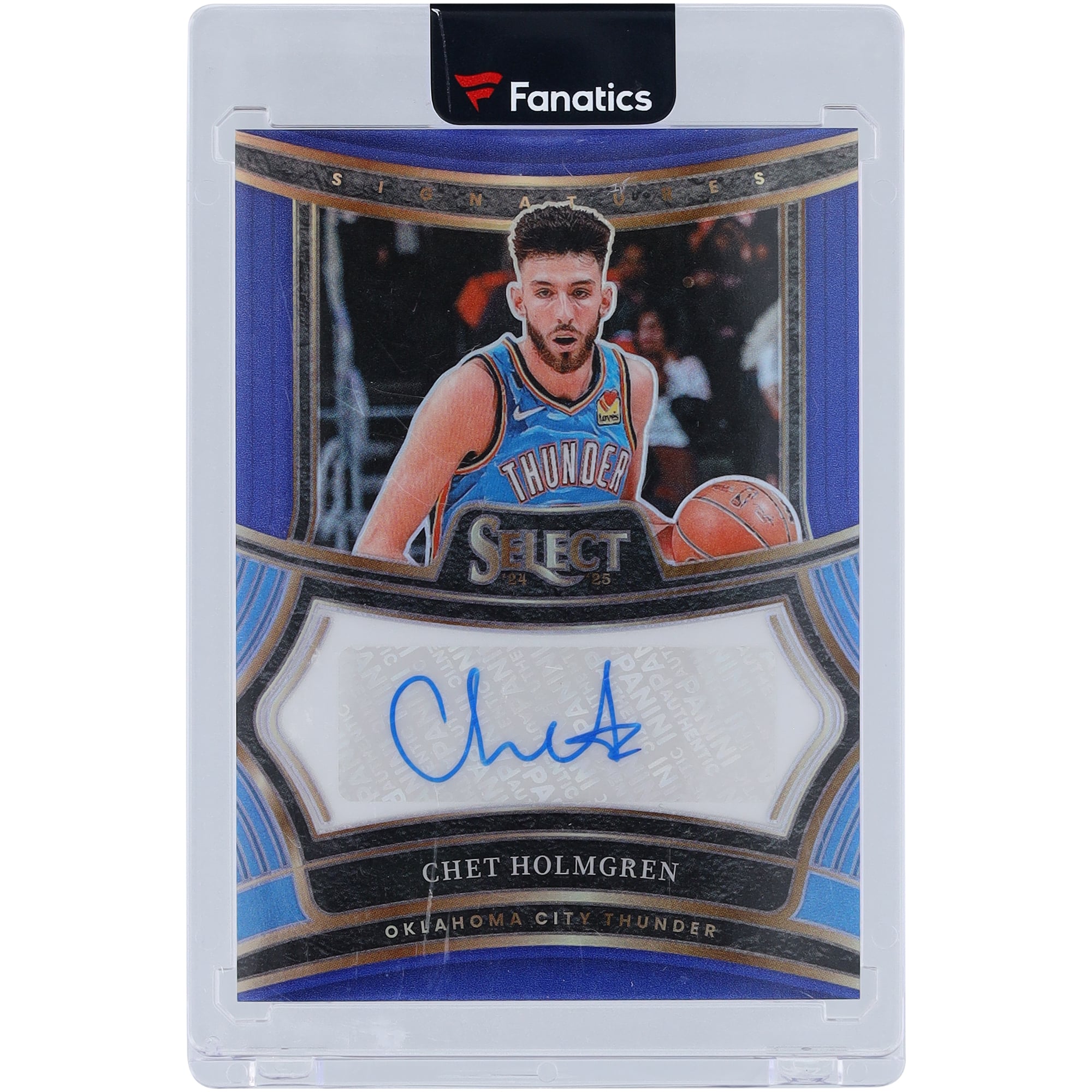 Chet Holmgren Oklahoma City Thunder Autographed 2024-25 Panini 