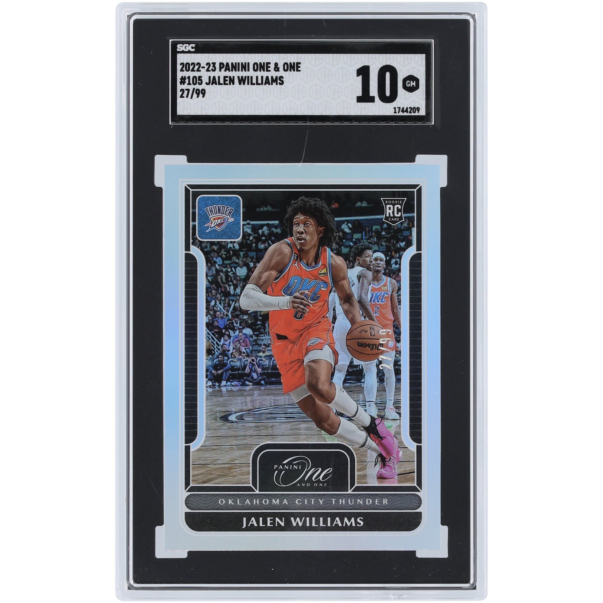 Jalen Williams Oklahoma City Thunder 2022-23 Panini One & One #105 