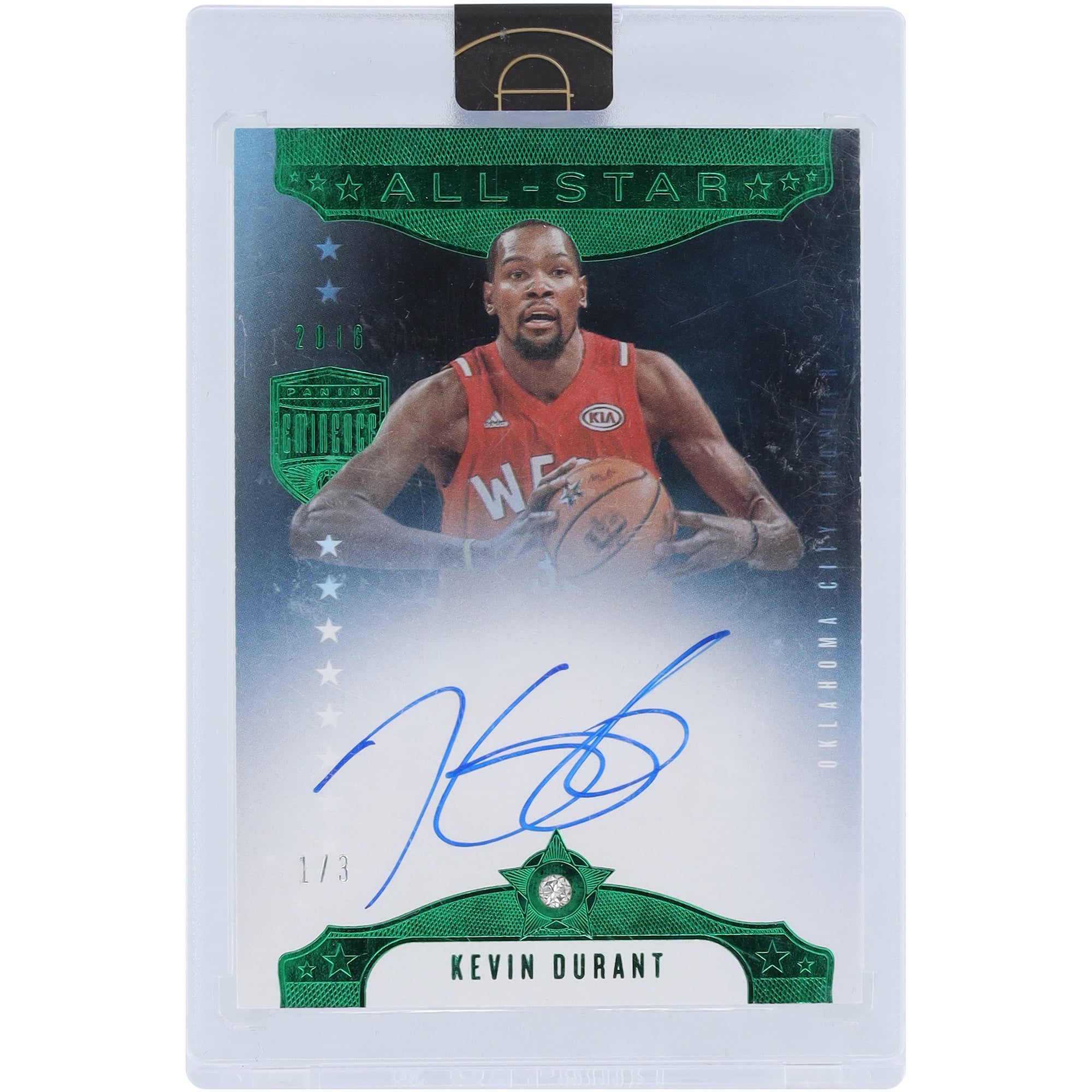 Kevin Durant Panini Monumental Marks On-Card Auto – #33/99 rare 