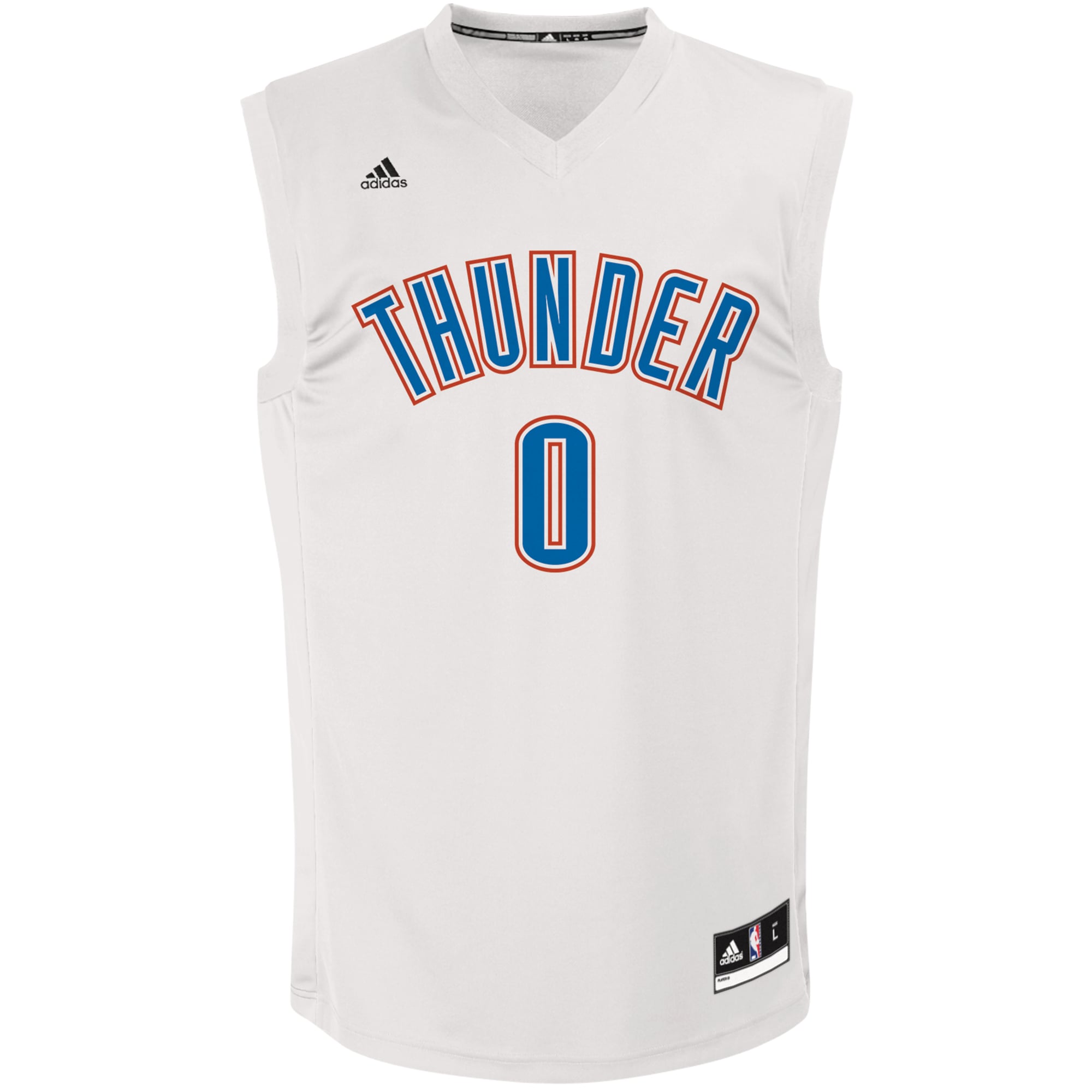 【アディダス】NBA オクラホマシティ・サンダー ウェストブルック ユニフォーム Men's Oklahoma City Thunder Russell Westbrook adidas White Fashion