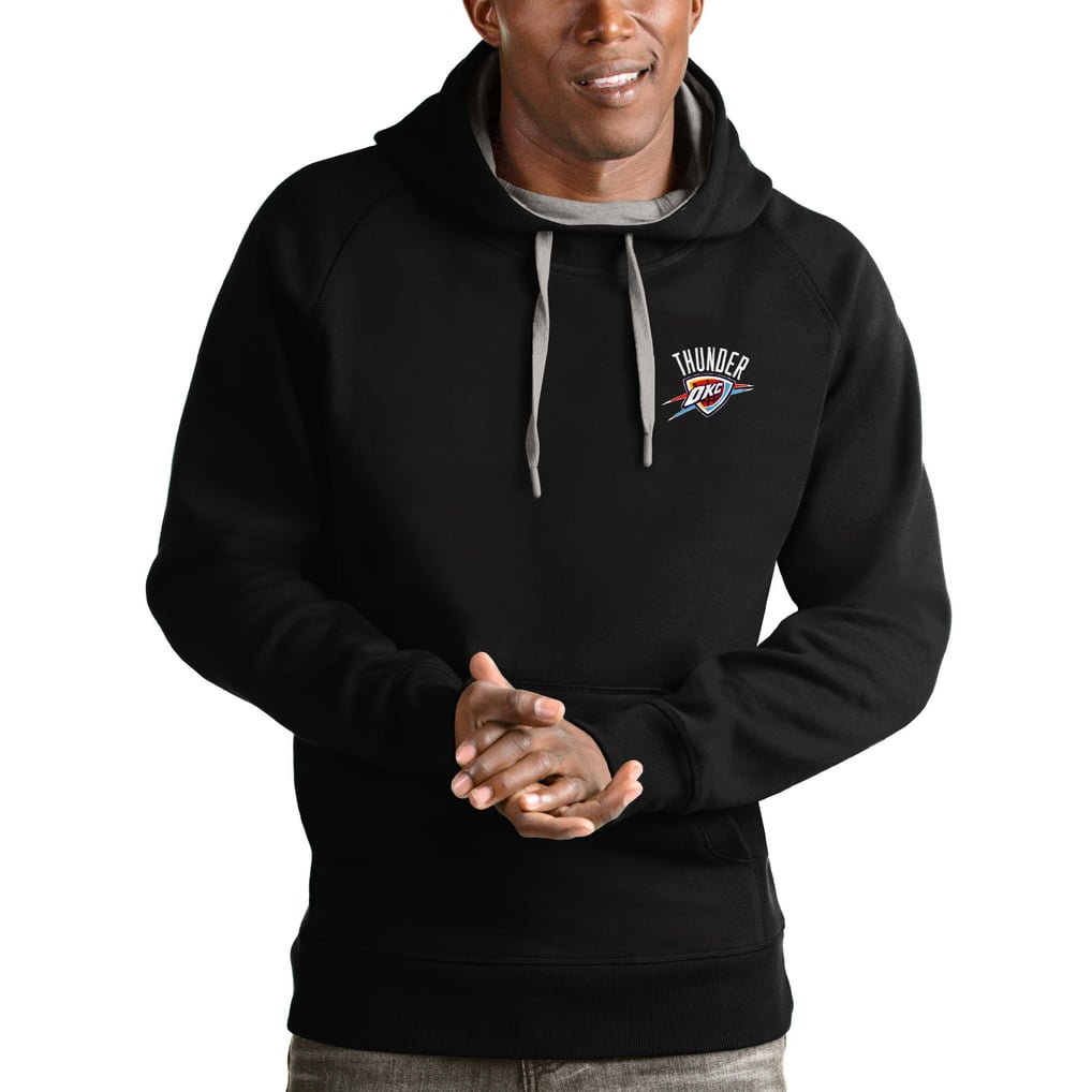 Oklahoma City Thunder Antigua Victory Pullover Hoodie - Black