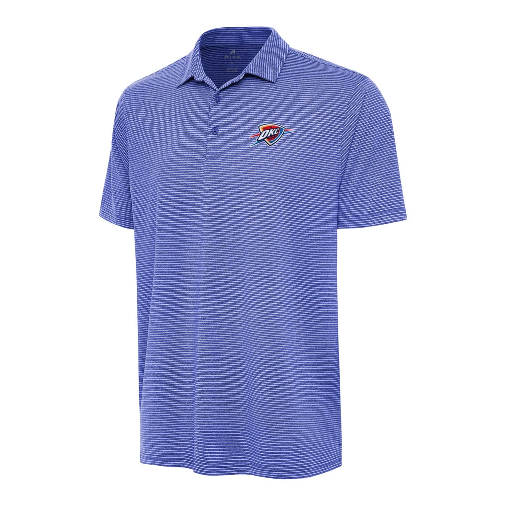  Oklahoma City Thunder Antigua Scheme Polo - Heather Blue