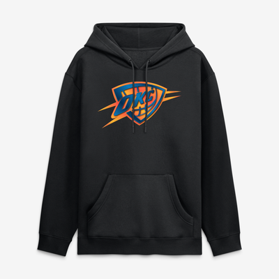 Oklahoma City Thunder  Metallic Mascot Hoodie - Black