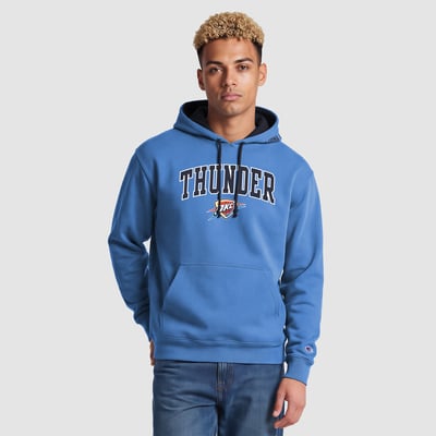  Oklahoma City Thunder Champion Contrast Liner Pullover Hoodie - Blue