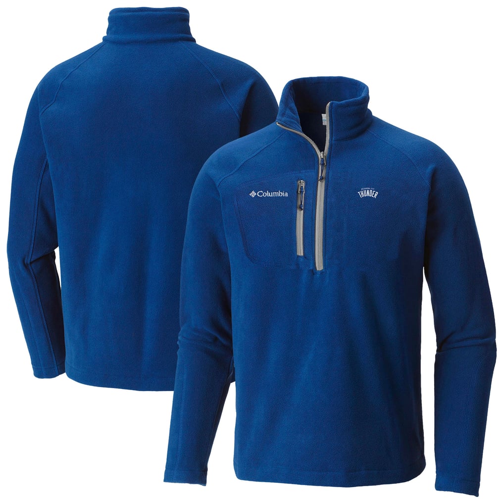  Oklahoma City Thunder Columbia Fast Trek III Half-Zip Fleece Pullover - Blue