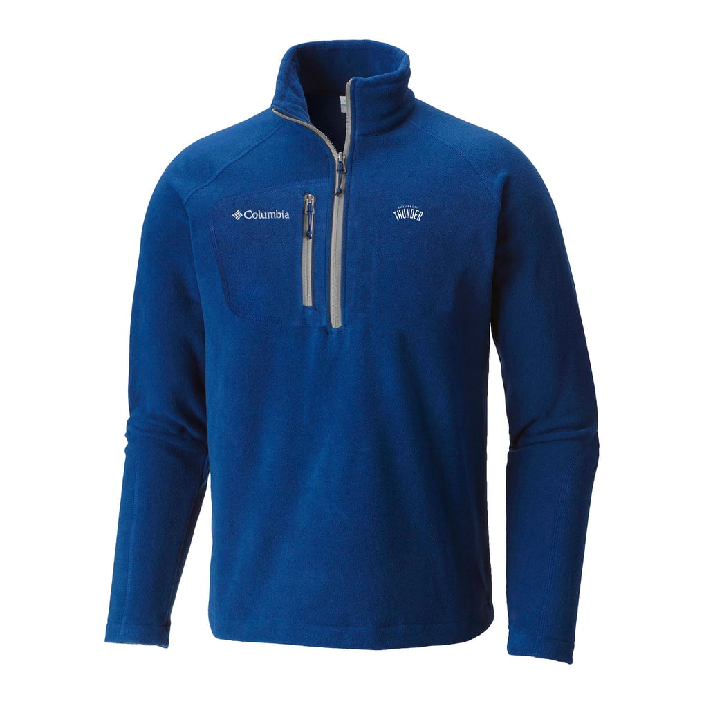  Oklahoma City Thunder Columbia Fast Trek III Half-Zip Fleece Pullover - Blue
