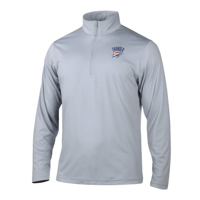 Oklahoma City Thunder Columbia Fairway Break Quarter-Zip Pullover - Gray