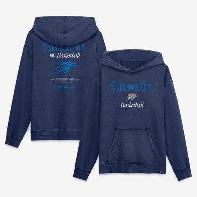  Oklahoma City Thunder Fanatics Balanced Attack Washed Hoodie - Navy