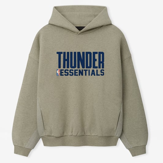 Oklahoma City Thunder Fear of God 90s Relaxed Hoodie - Heather Gray